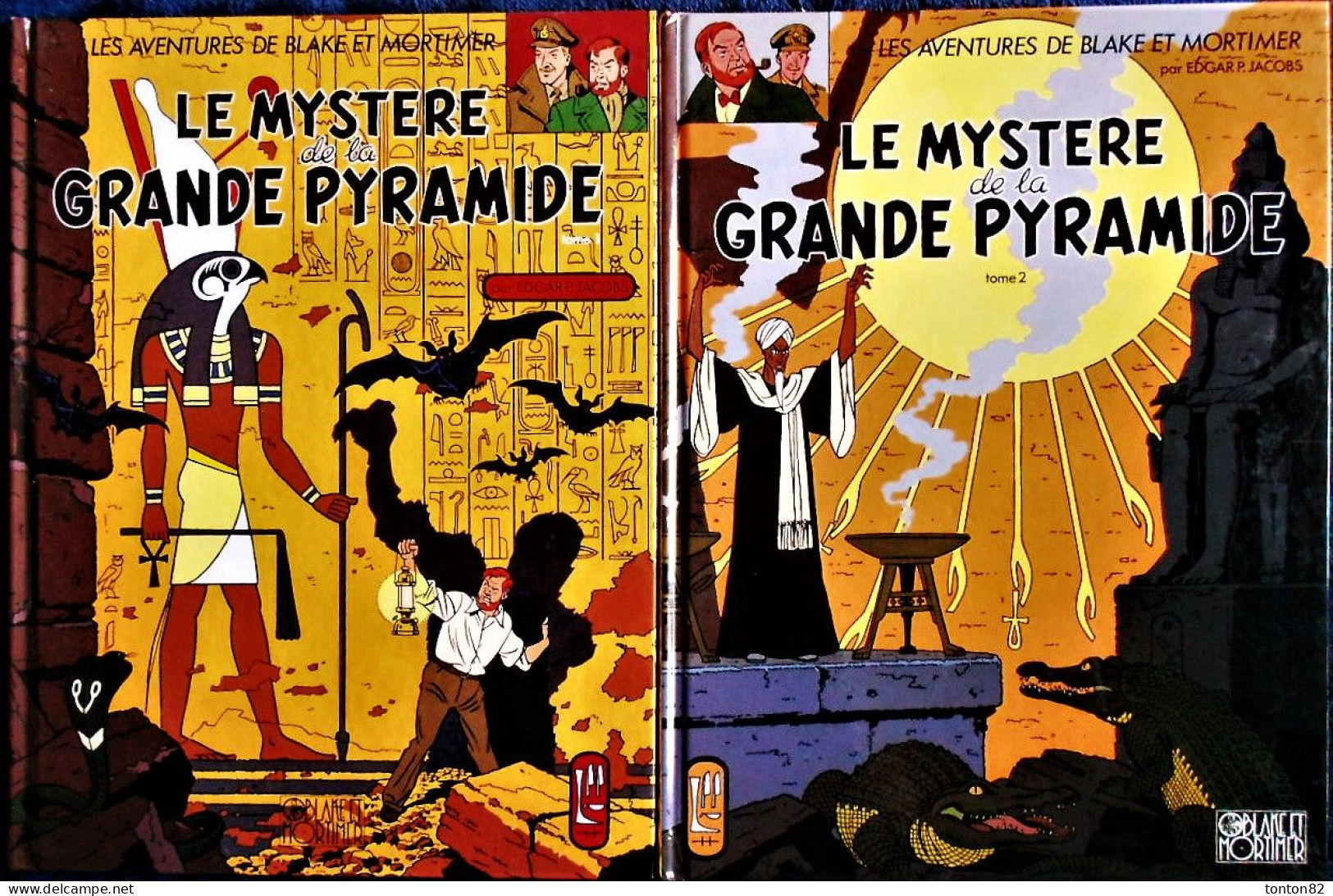 E.P. Jacobs - Le Mystère De La Grande Pyramide - Tome 1 Et 2  - Éditions Blake Et Mortimer - ( 1995 ) . - Blake & Mortimer