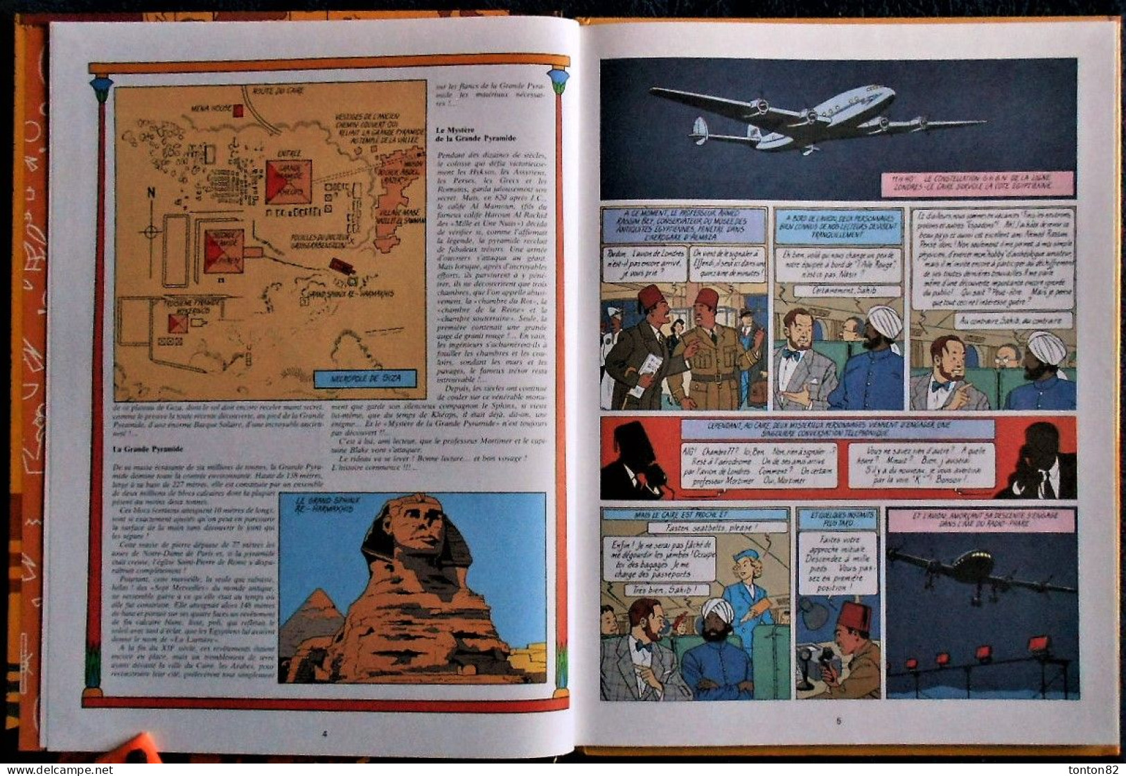 E.P. Jacobs - Le Mystère De La Grande Pyramide - Tome 1 Et 2  - Éditions Blake Et Mortimer - ( 1995 ) . - Blake Et Mortimer