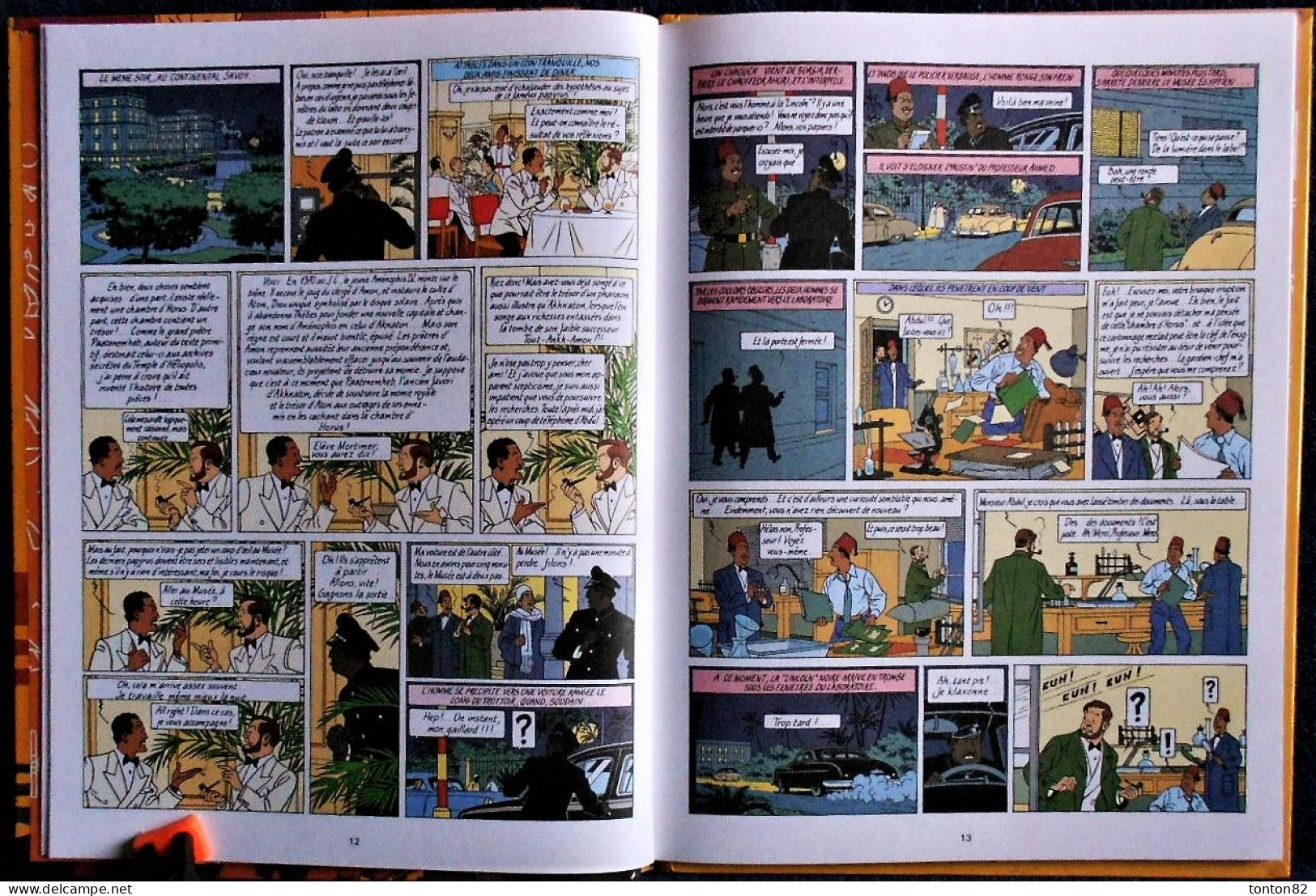 E.P. Jacobs - Le Mystère de la Grande Pyramide - Tome 1 et 2  - Éditions Blake et Mortimer - ( 1995 ) .