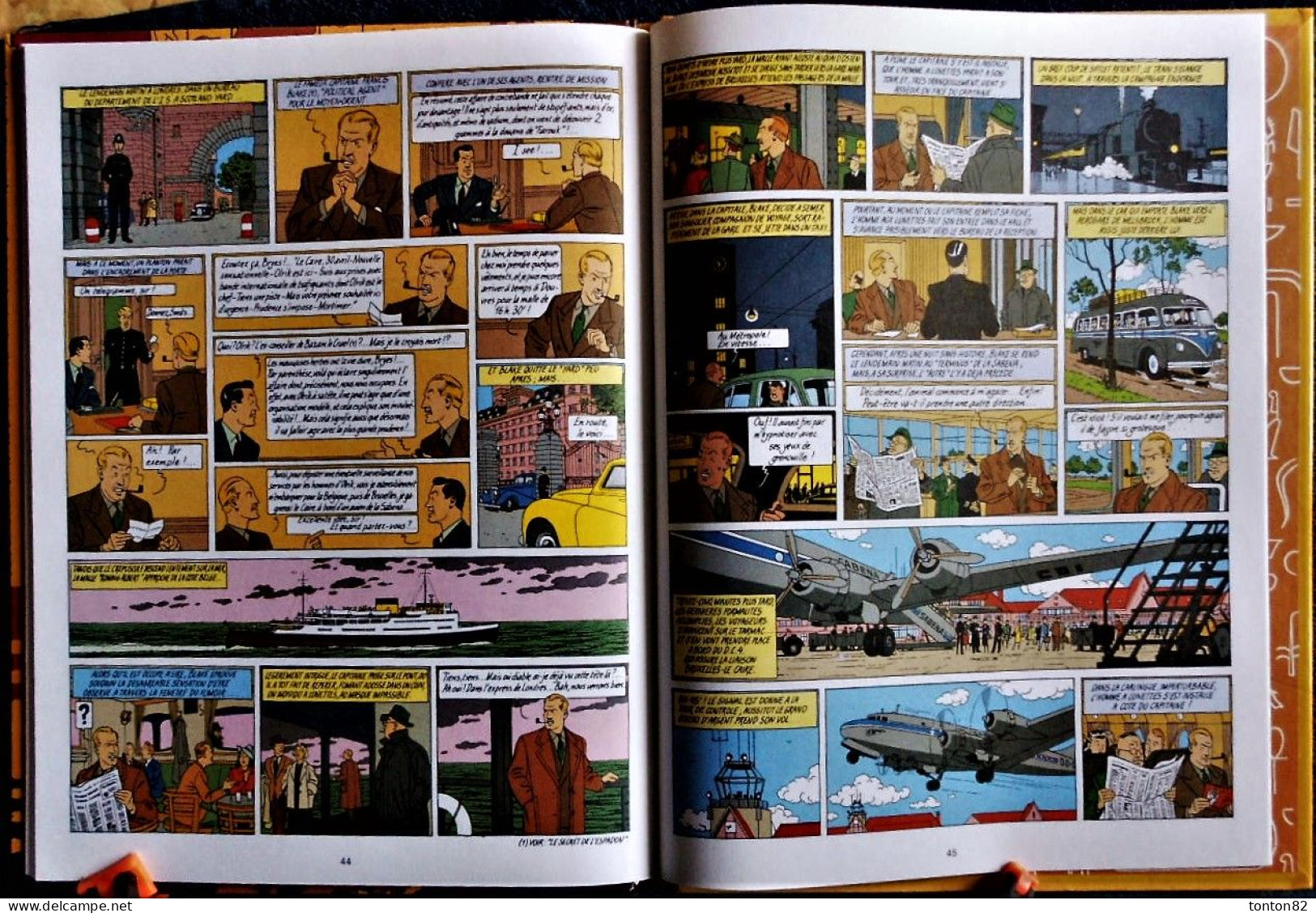 E.P. Jacobs - Le Mystère de la Grande Pyramide - Tome 1 et 2  - Éditions Blake et Mortimer - ( 1995 ) .