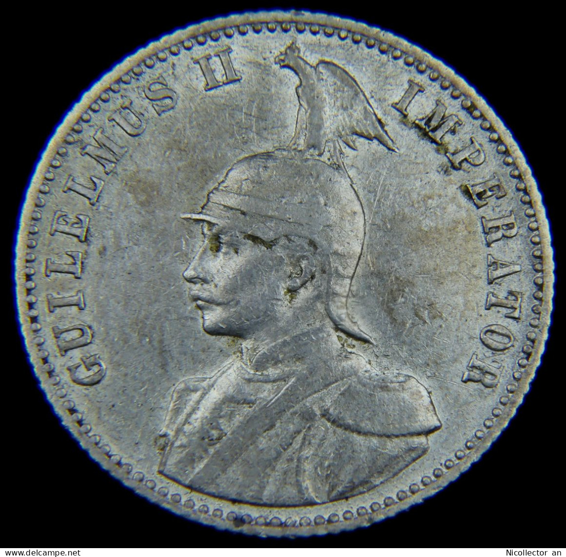 Germany East Africa 1/2 Rupee 1910 J *AU* Silver Rare Coin - German East Africa