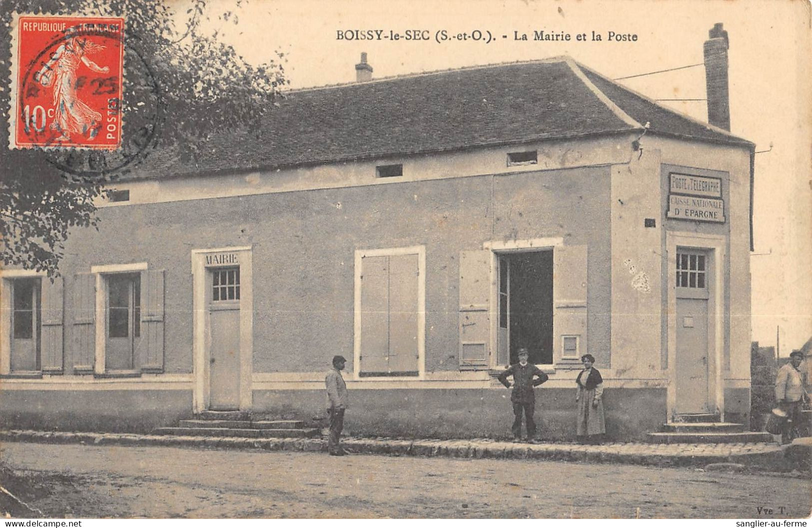 CPA 91 BOISSY LE SEC / LA MAIRIE / POSTE / CAISSE D'EPARGNE - Sonstige & Ohne Zuordnung