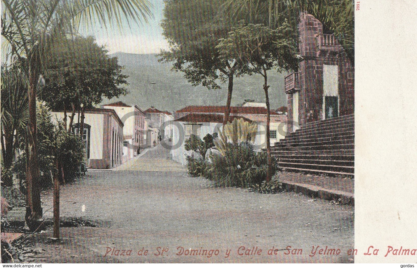 Spain - La Palma - Plazza De St. Domingo Y Calle De San Yelmo - La Palma