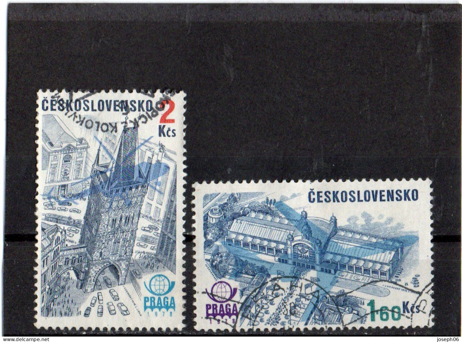 TCHECOSLOVAQUIE   1976  Poste Aérienne  Y.T. N° 72  à  77  Incomplet  Oblitéré - Poste Aérienne