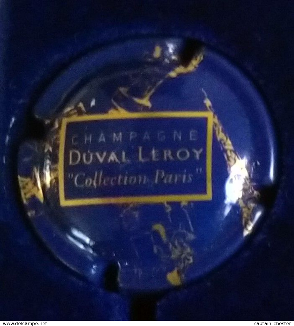 PLAQUE DE MUSELET DE CHAMPAGNE " DUVAL LEROY N° 27 BLEU ET OR " - Duval-Leroy