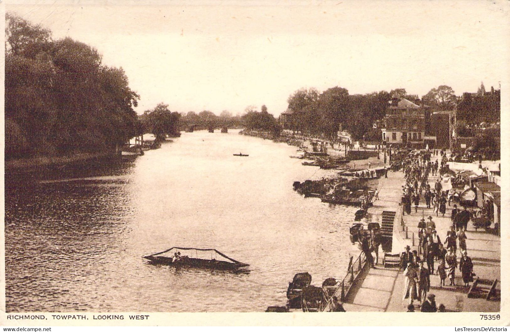 ROYAUME UNI - Richmond - Towpath - Looking West - Carte Postale Ancienne - Andere & Zonder Classificatie