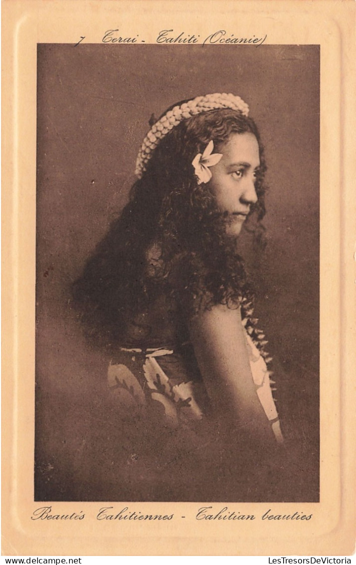 Tahiti - Terai - Océanie - Beautés Tahitiennes - Tahitian Beauties - L. Gauthier - Carte Postale Ancienne - Tahiti