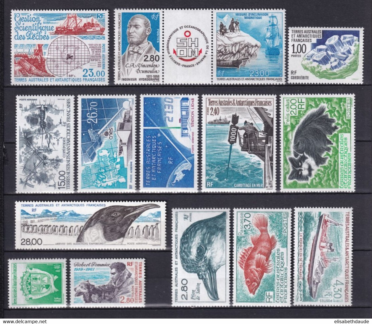 TAAF - ANNEE COMPLETE 1994 AVEC POSTE AERIENNE **  MNH - COTE = 88 EUR. - Komplette Jahrgänge