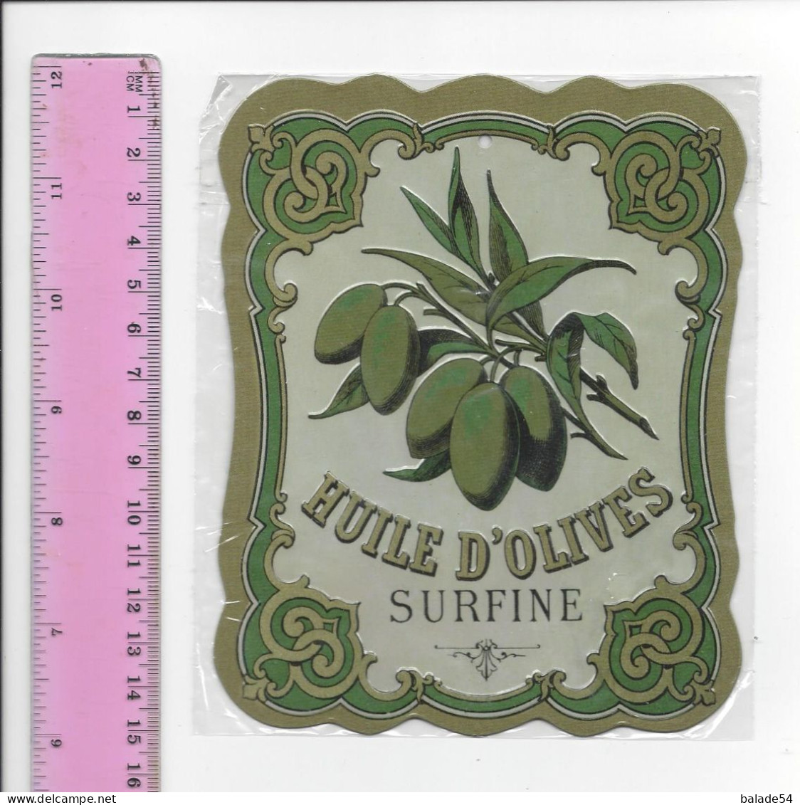 Petite Plaque Publicitaire HUILE D'OLIVES SURFINE - Tin Signs (after1960)