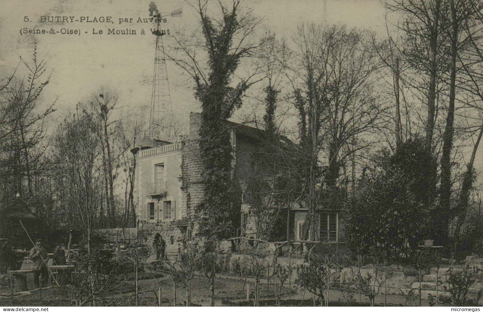 95 - BUTRY-PLAGE, Par Auvers - Le Moulin à Vent - Butry