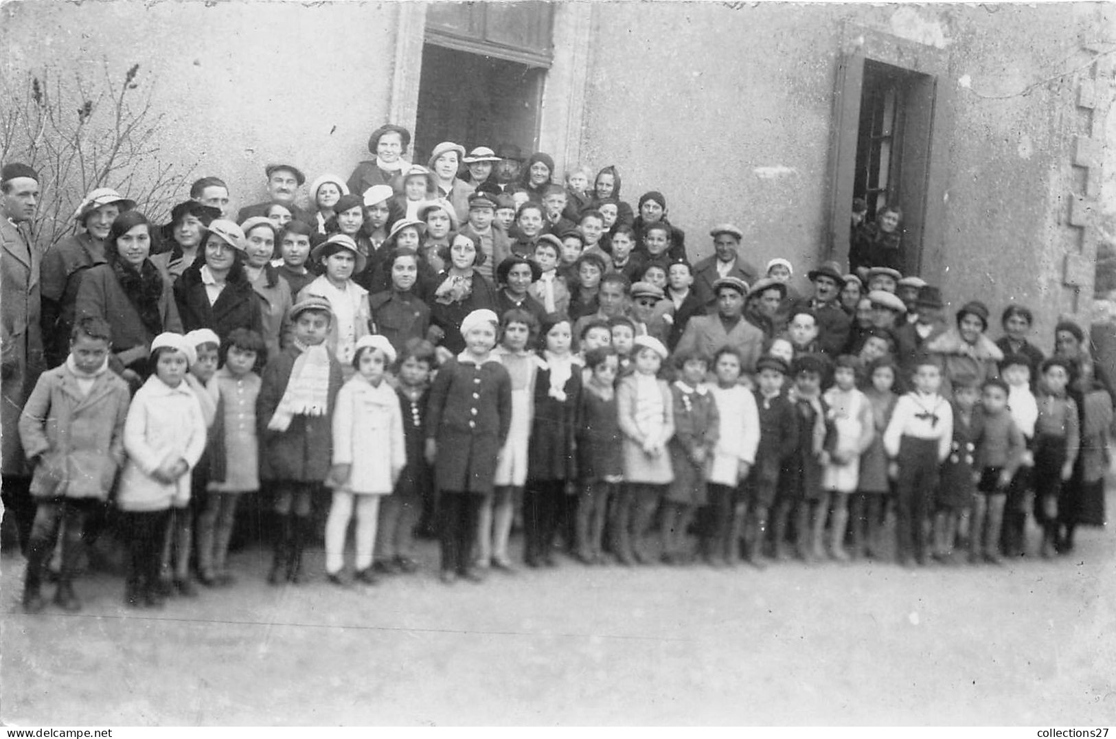 30-LA-CHAPELLE-MASMOLENE-CARTE PHOTO- 1935 FÊTE DES ECOLES - Other & Unclassified