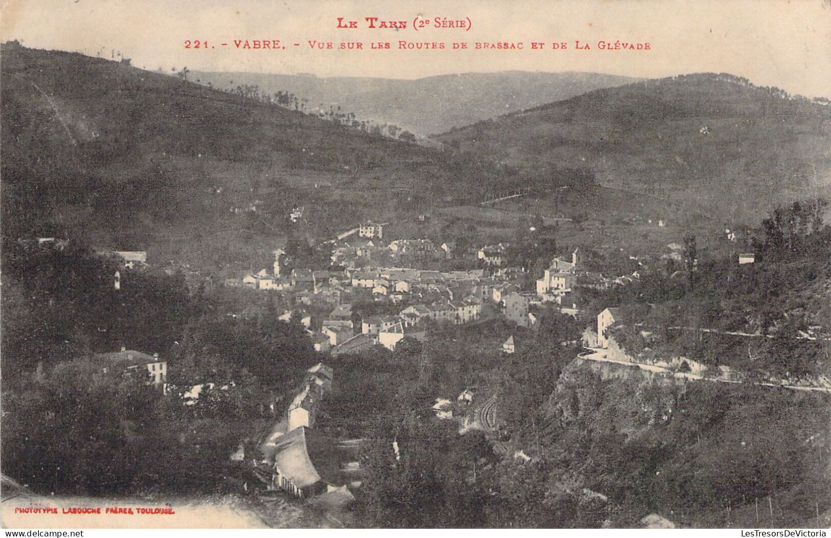 FRANCE - 81 - VABRE - Vue Sur Les Routes De Brassac Et De La Glévade - Carte Postale Ancienne - Vabre