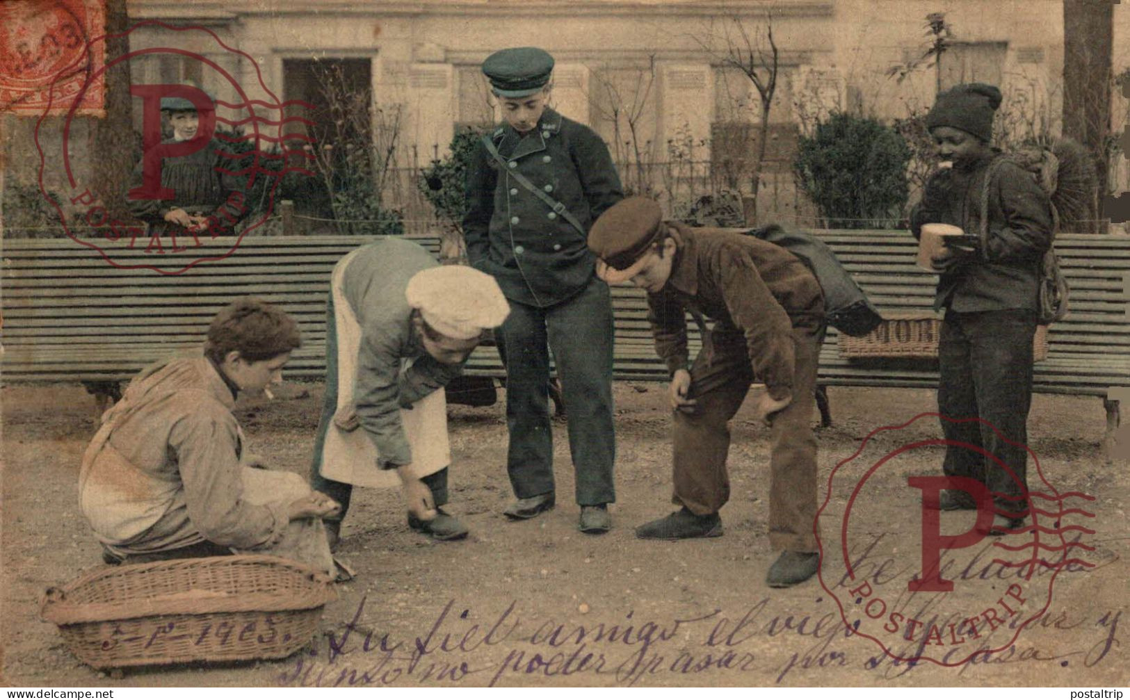 JUEGO DE LAS CANICAS. GAME OF MARBLES. JEU DE BILLES - Autres & Non Classés