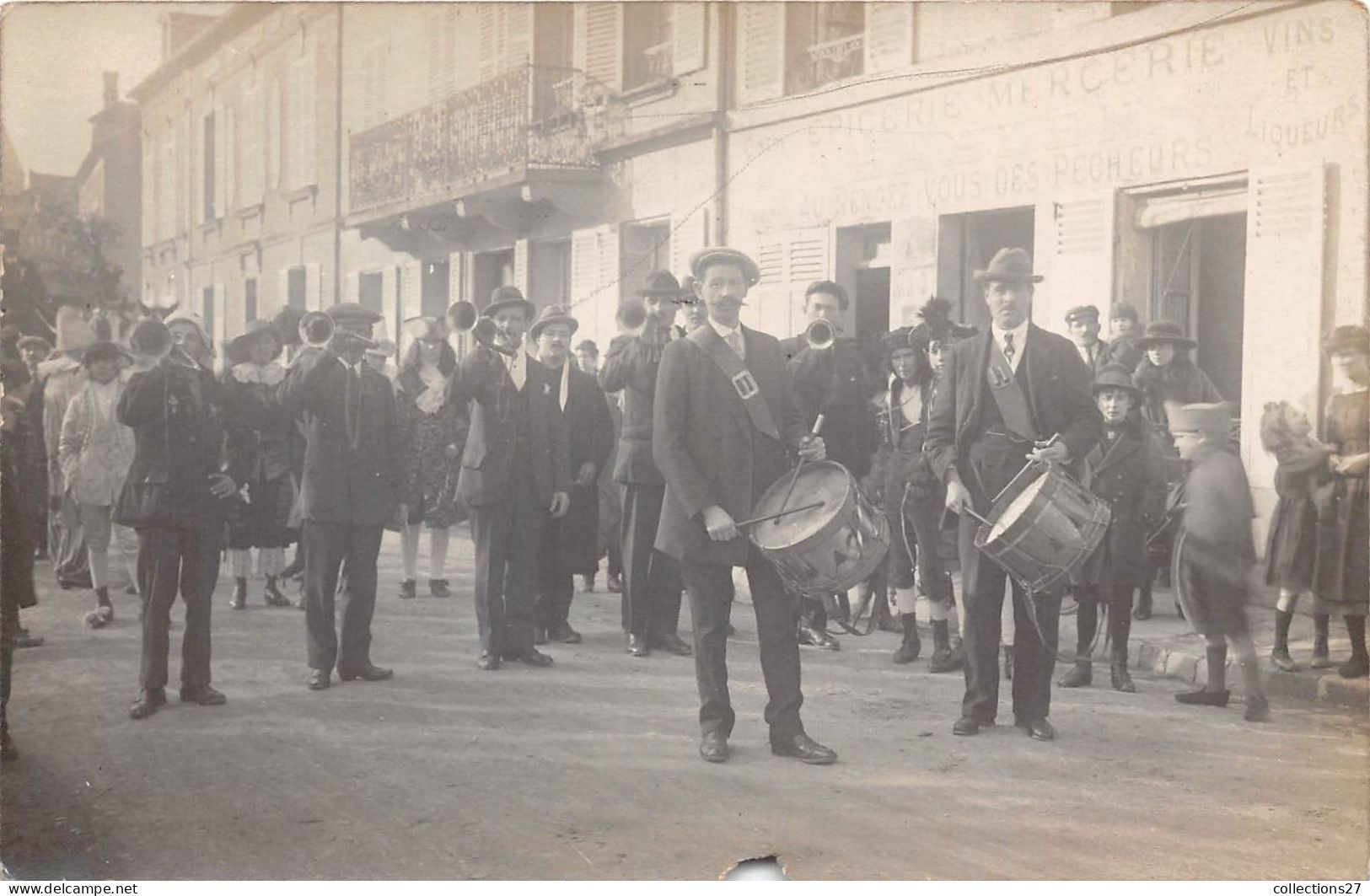 60-PRECY-SUR-OISE- 4 CARTES-PHOTO- 1926- FÊTE DEFILE - Précy-sur-Oise