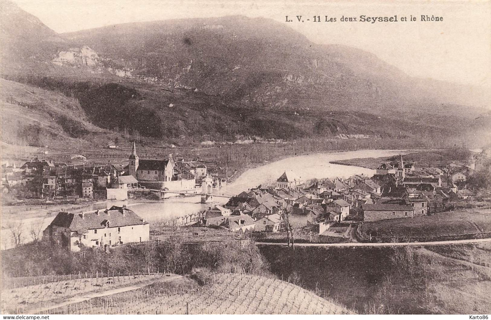 Seyssel * Vue Sur Les Deux Seyssel Et Le Rhône * Le Pont - Seyssel