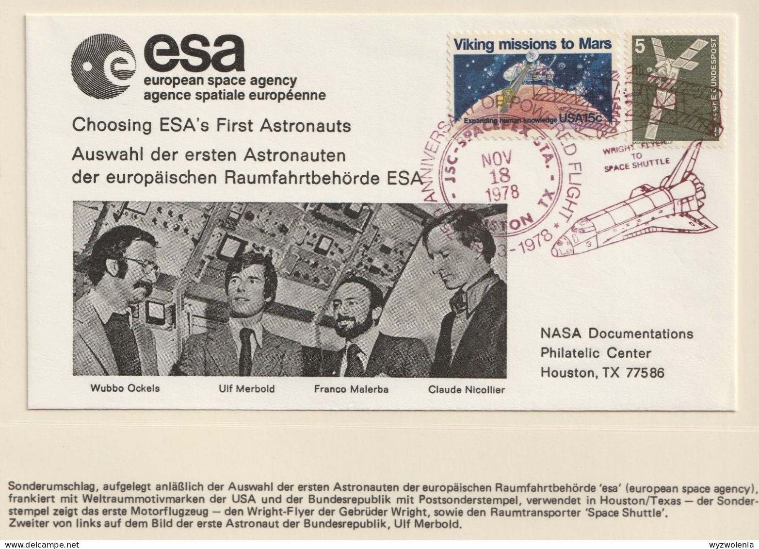 A 224) Raumfahrt: Mitwirkung Deutscher Astronauten Und Firmen Am Programm Der USA, Esa - Collections