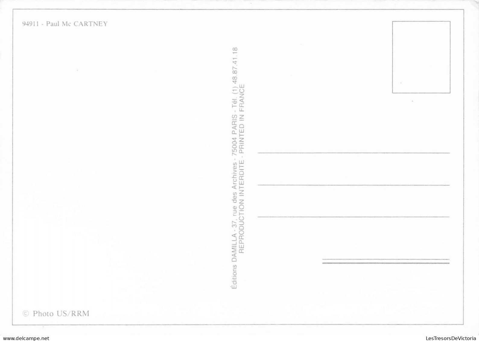CHANTEURS - Paul Mc Cartney - Edition Damilla - Carte Postale Ancienne - Zangers En Musicus