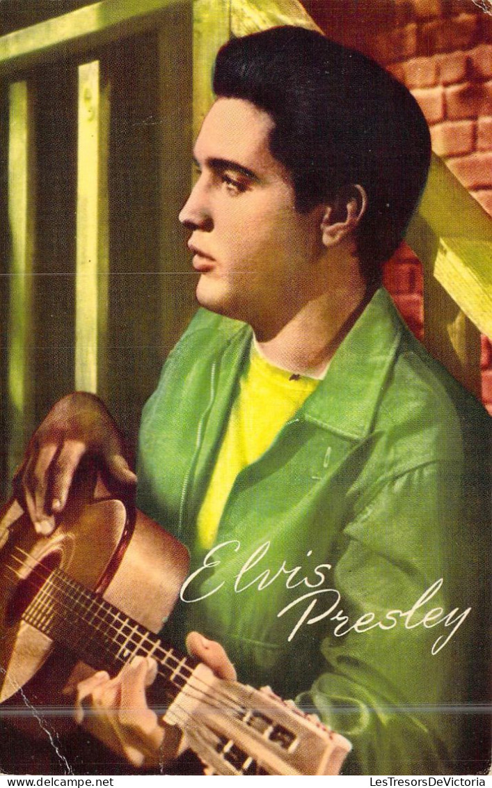 CHANTEURS - Elvis Presley - Carte Postale Ancienne - Zangers En Musicus