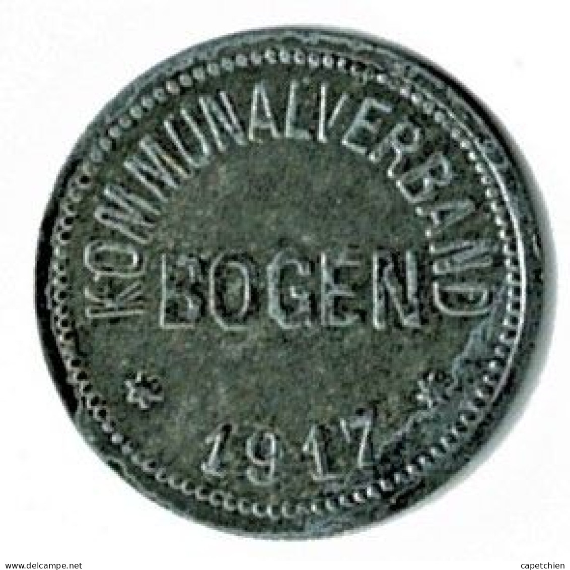 ALLEMAGNE / NOTGELD / COMMUNALVERBAND BOGEN / 50 PFG../ 1917 / ZINC / 22.5  Mm / ETAT TTB / 50.3 - Other & Unclassified