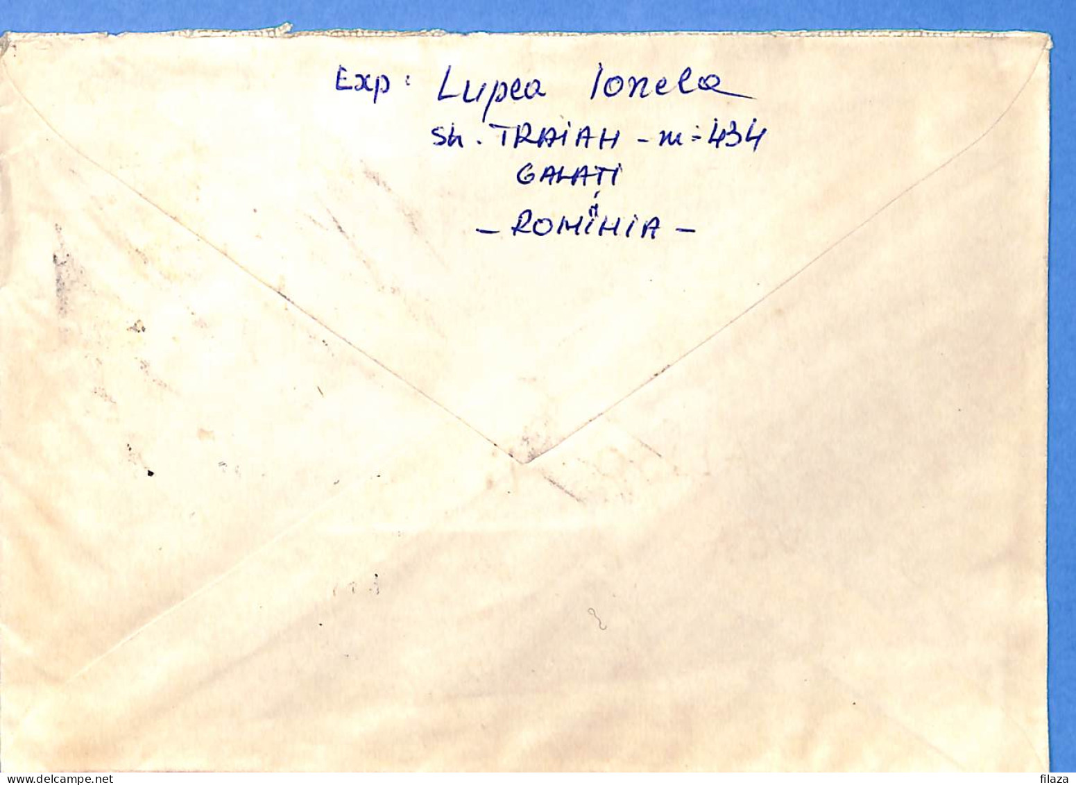 Lettre : Romania To Italy Singer DINO L00120 - Cartas & Documentos