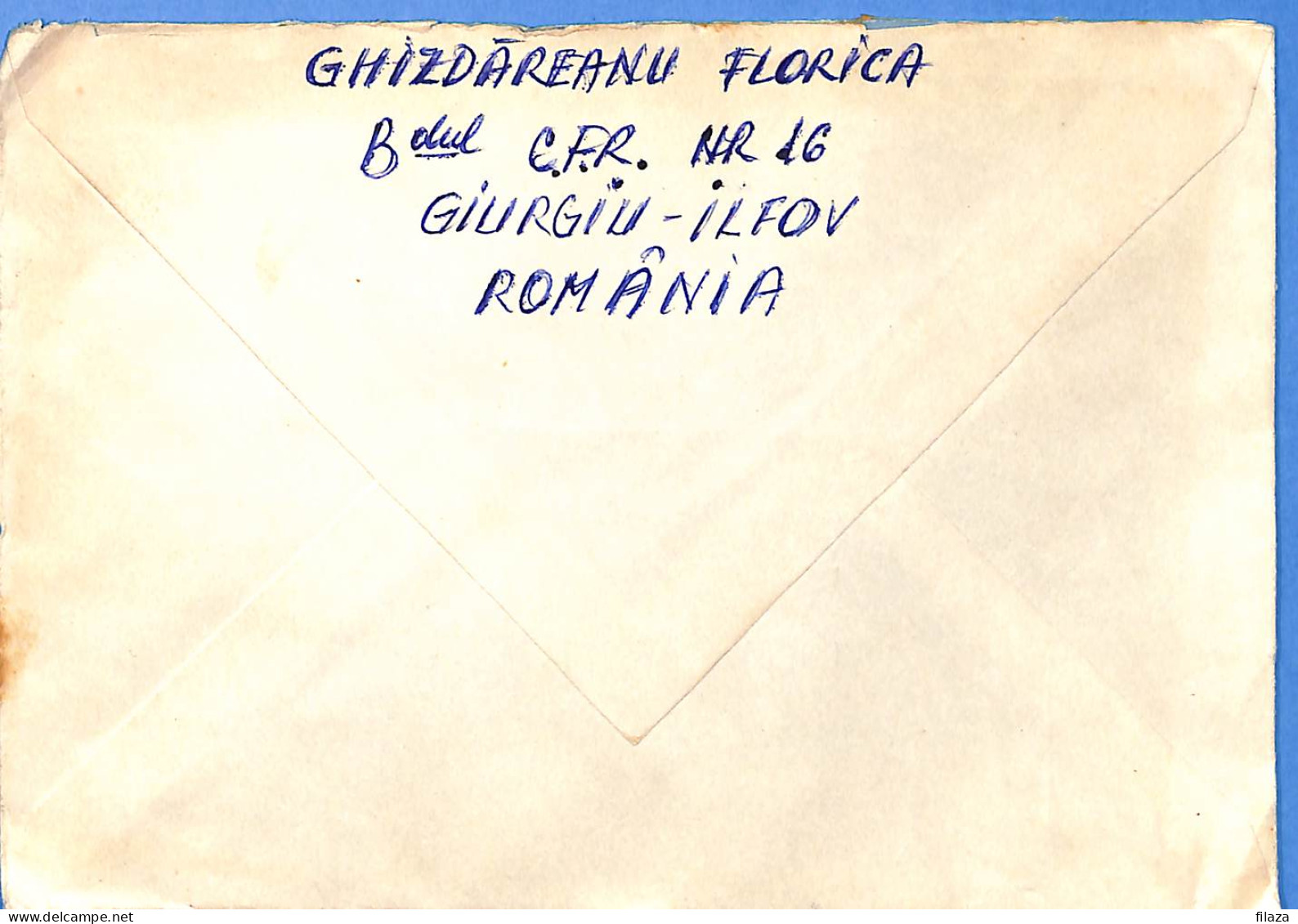 Lettre : Romania To Italy Singer DINO L00128 - Cartas & Documentos