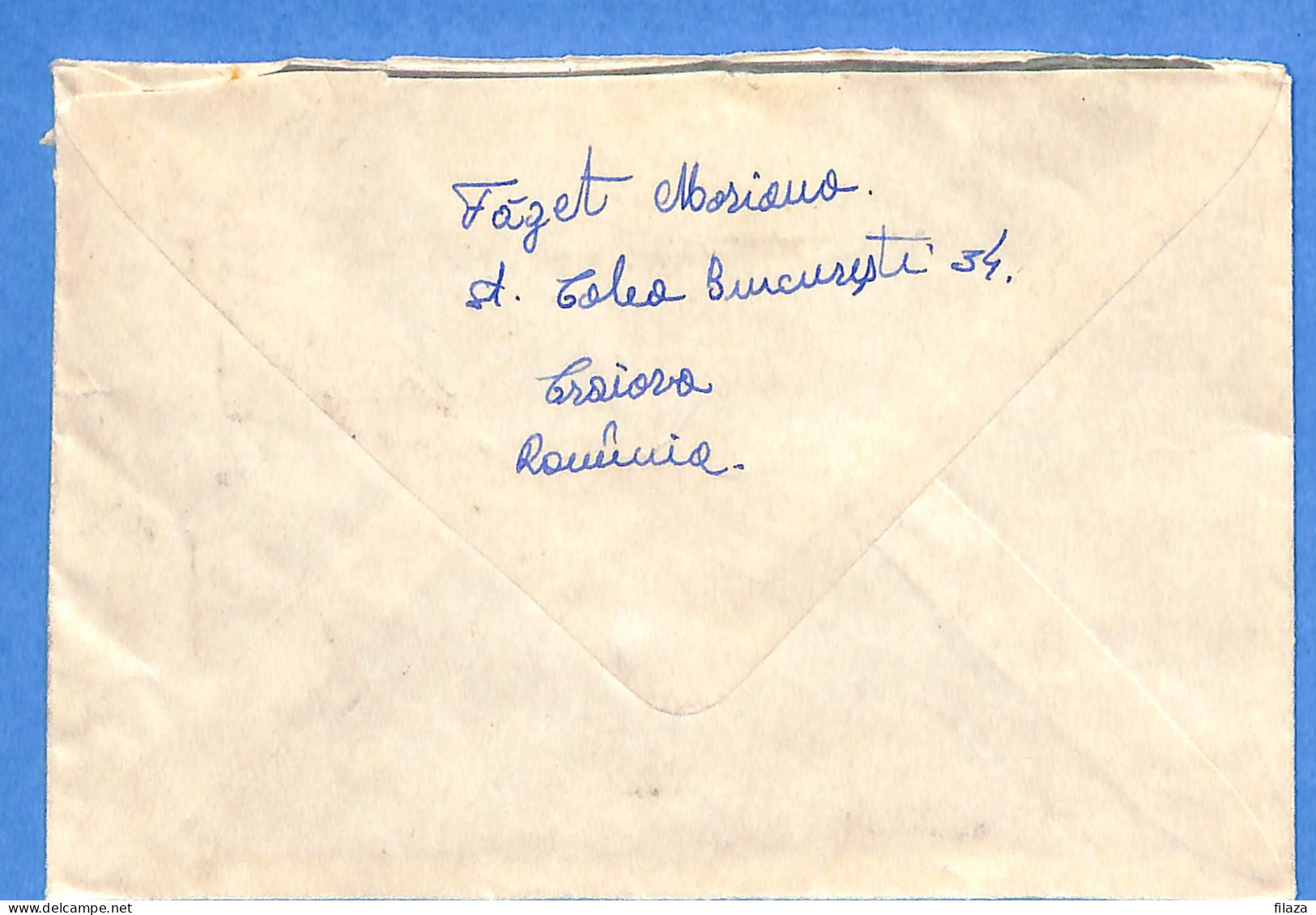 Lettre : Romania To Italy Singer DINO L00153 - Lettres & Documents