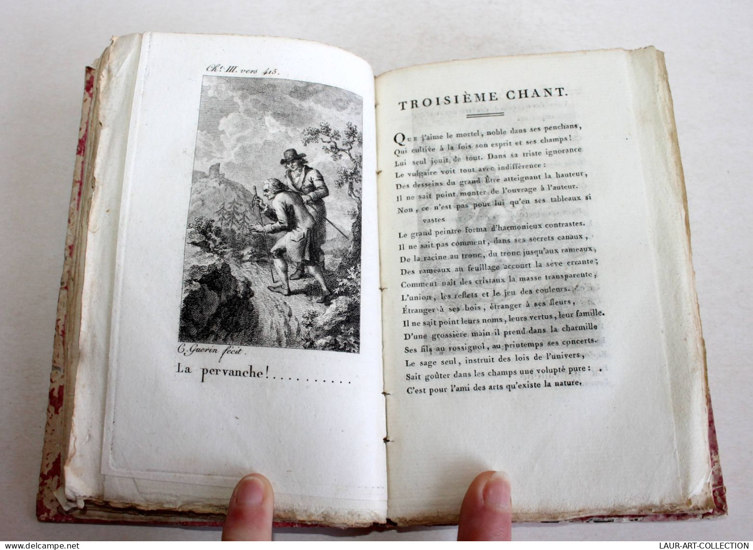 L'HOMME DES CHAMPS Ou LES GEORGIQUES FRANCOISES Par J. DELILLE 1800 Imp LEVRAULT / ANCIEN LIVRE DE COLLECTION (2301.492) - 1701-1800