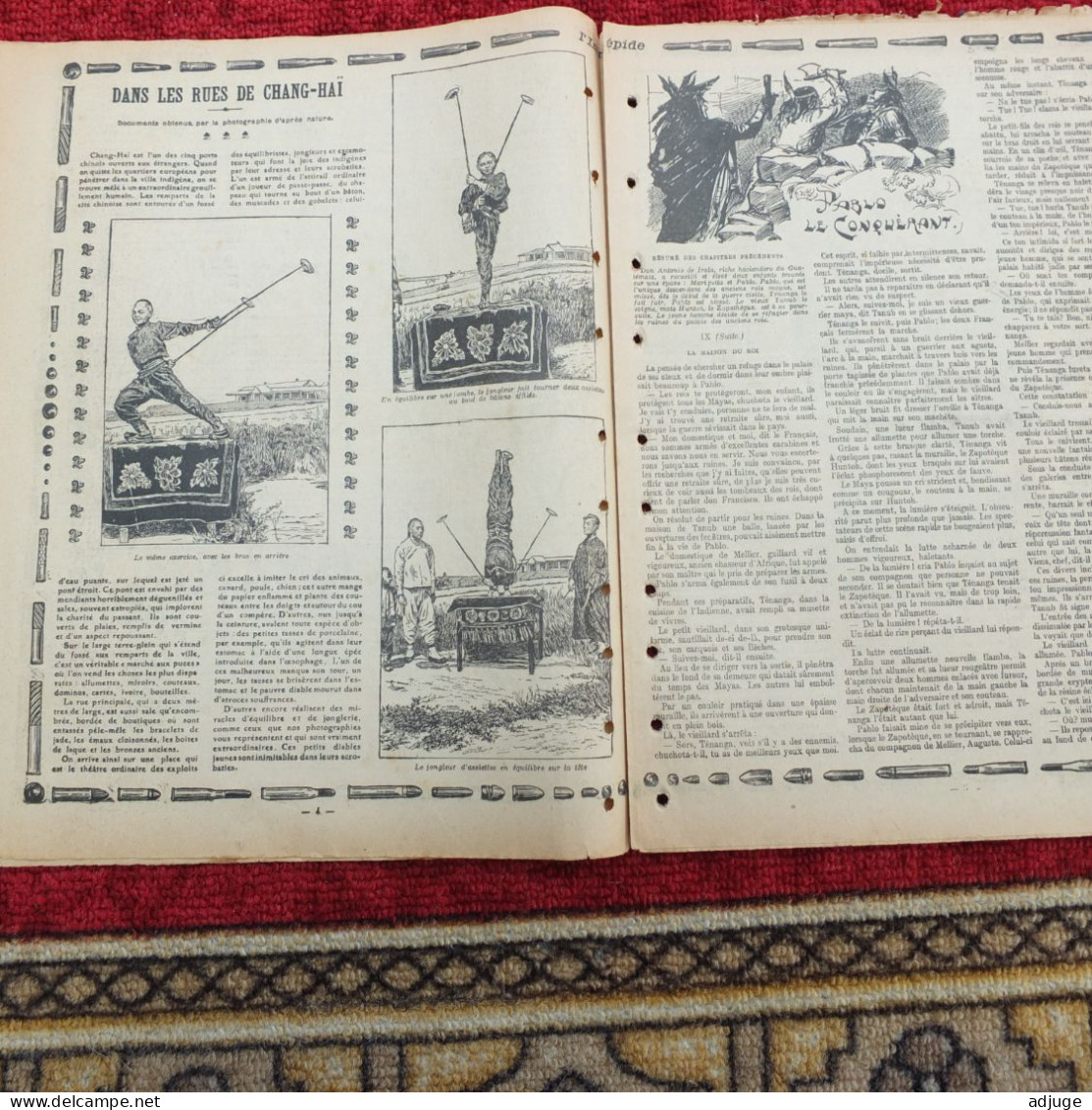 L'INTRÉPIDE -  N° 216 -  19 Juillet 1914- AVENTURES-VOYAGES-EXPLORATIONS - "Un DUEL Au-desus De L'ABÎME" *8 Scans* - L'Intrépide