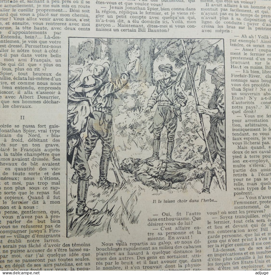 L'INTRÉPIDE -  N° 219 -  26 Juillet 1914- AVENTURES-VOYAGES-EXPLORATIONS - "Un DUEL à L'AMERICAINE" * Cf. Scans* - L'Intrepido