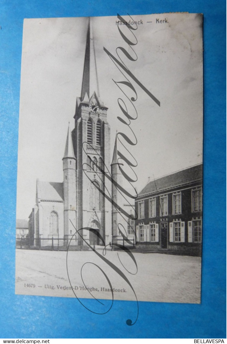 Haasdonk Kerk Sterstempel Haesdonck 1908 - Beveren-Waas