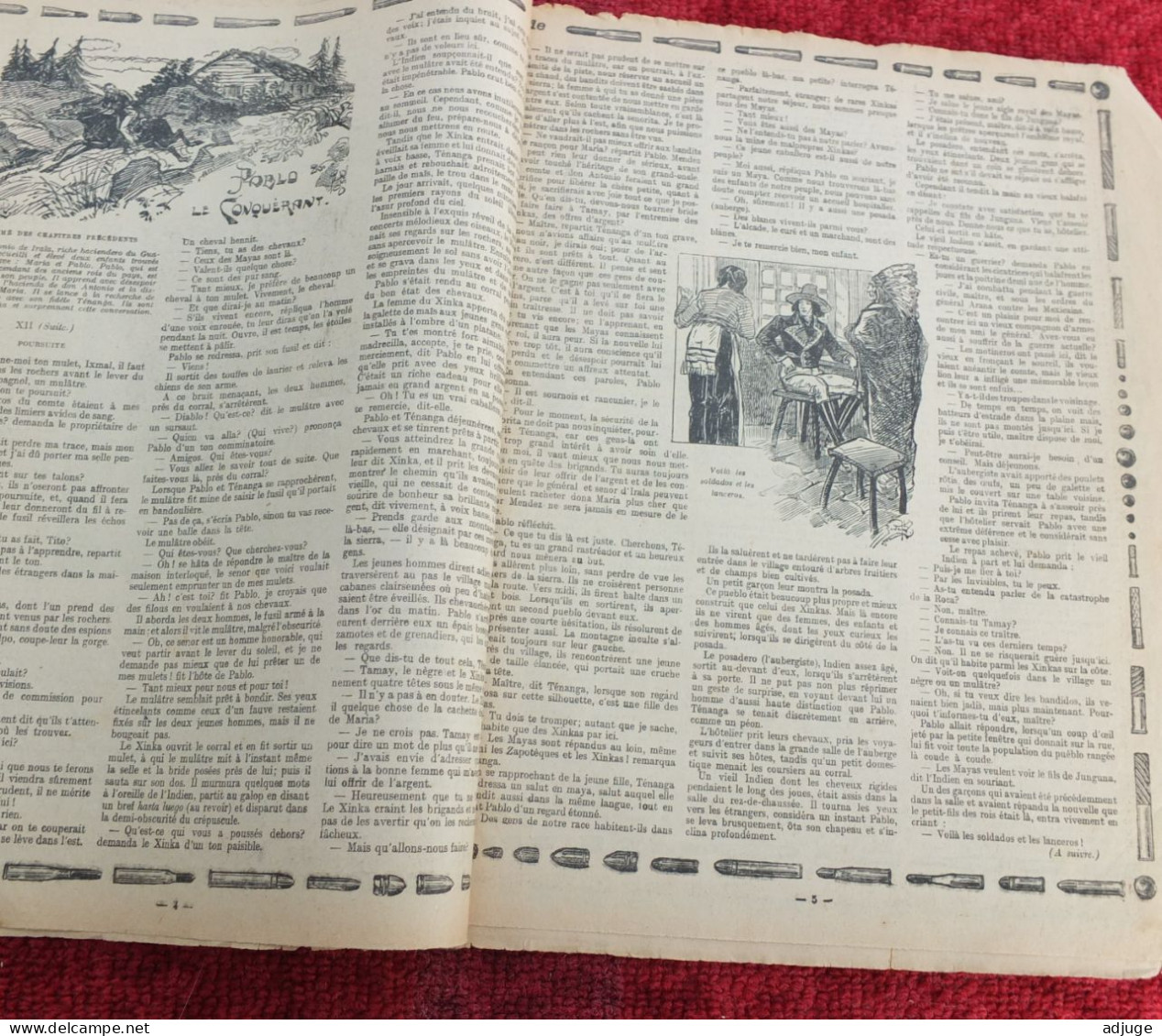 L'INTRÉPIDE -  N° 222 -  22 Novembre 1914- AVENTURES-VOYAGES-EXPLORATIONS - "Les TROIS CONQUISTADORES" * Cf. Scans* - L'Intrépide