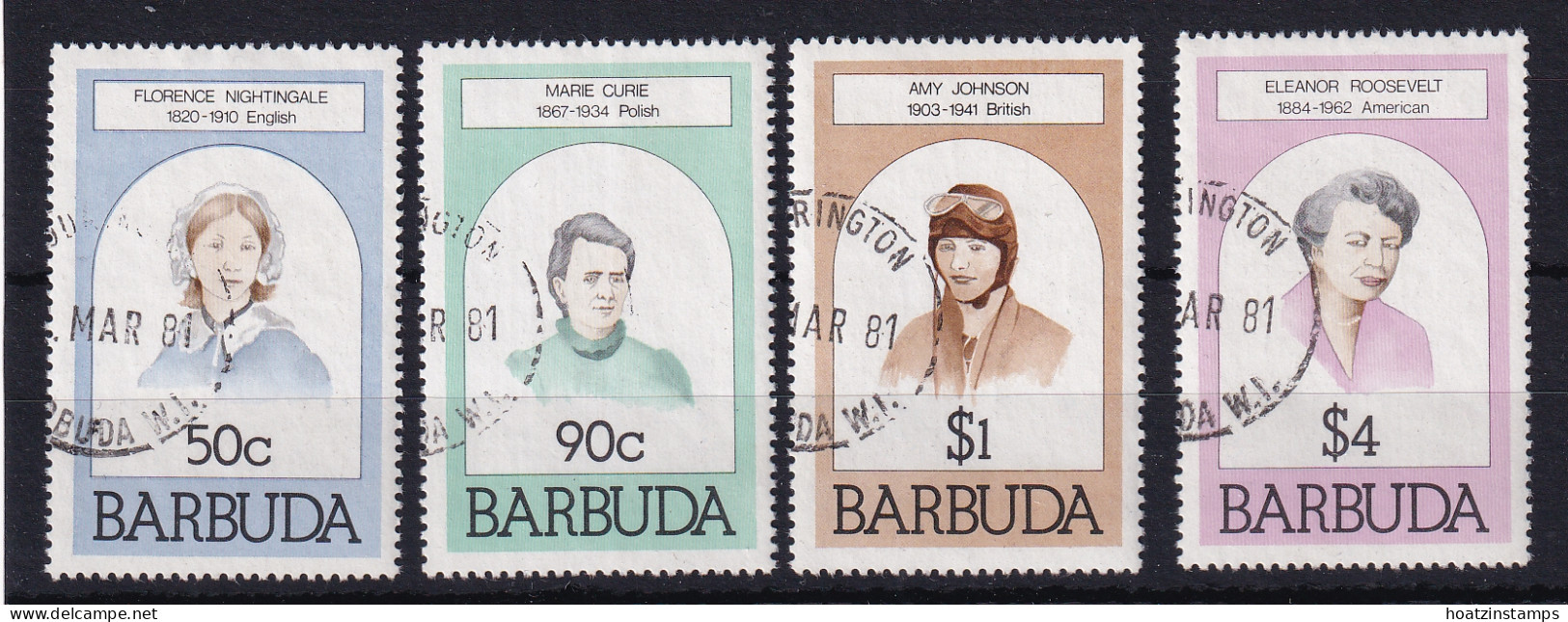 Barbuda: 1981   Famous Women    Used - Barbuda (...-1981)