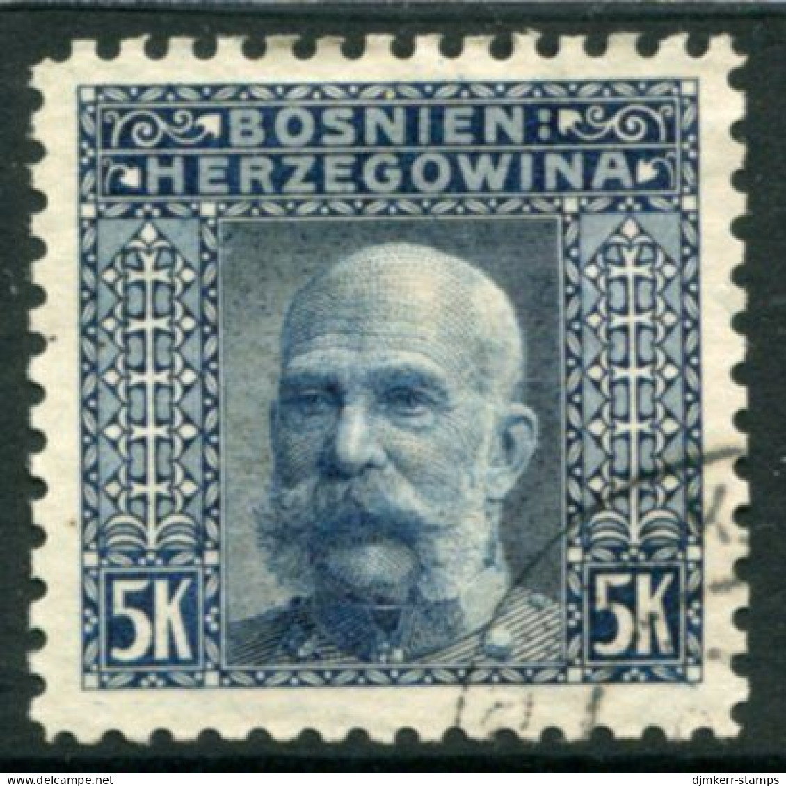 BOSNIA & HERZEGOVINA 1906 Definitive 5 Kr. Perforated 9¼ Used..  Michel 44C, SG 201B - Bosnie-Herzegovine