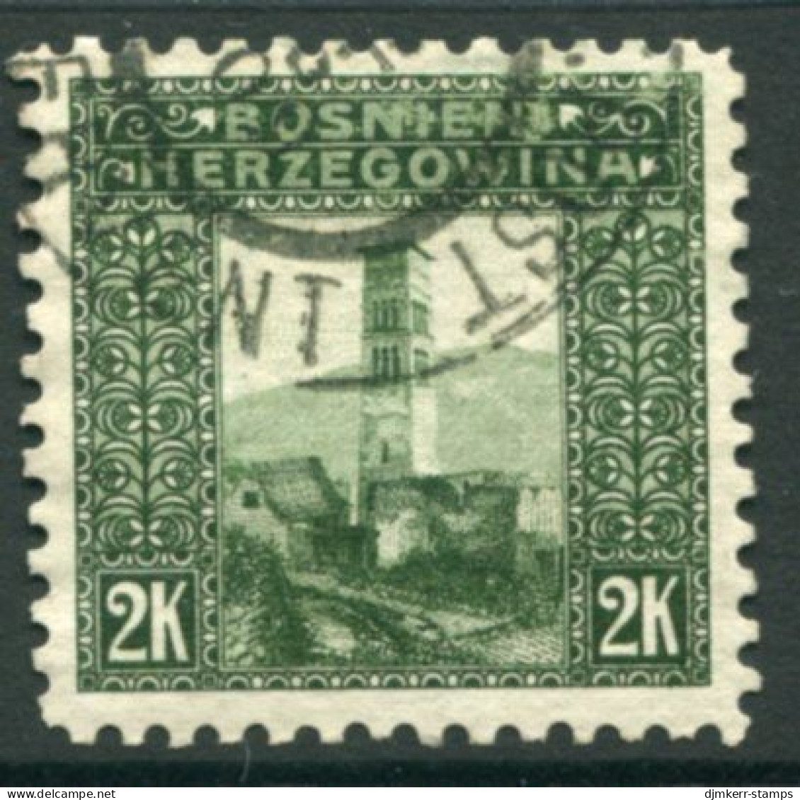 BOSNIA & HERZEGOVINA 1906 Definitive 2 Kr. Perforated 9¼ Used..  Michel 43C, SG 200B - Bosnie-Herzegovine