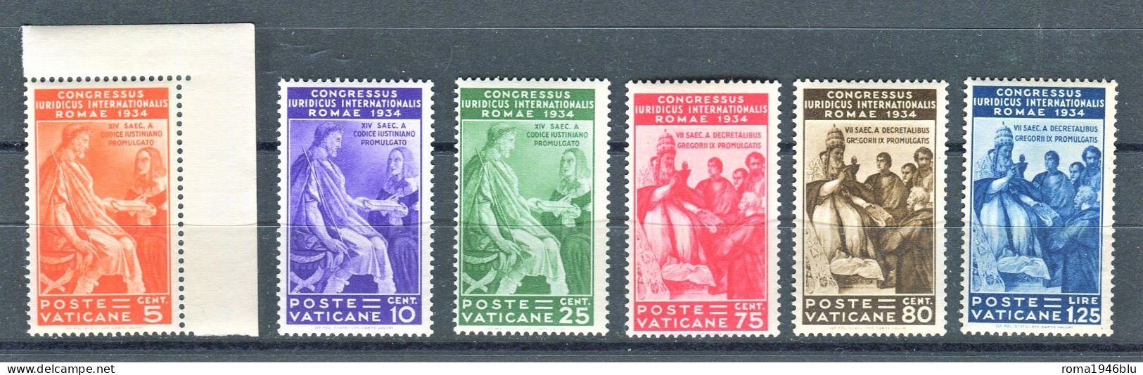 VATICANO 1935 CONGRESSO GIURIDICO SERIE CPL. ** MNH - Nuovi