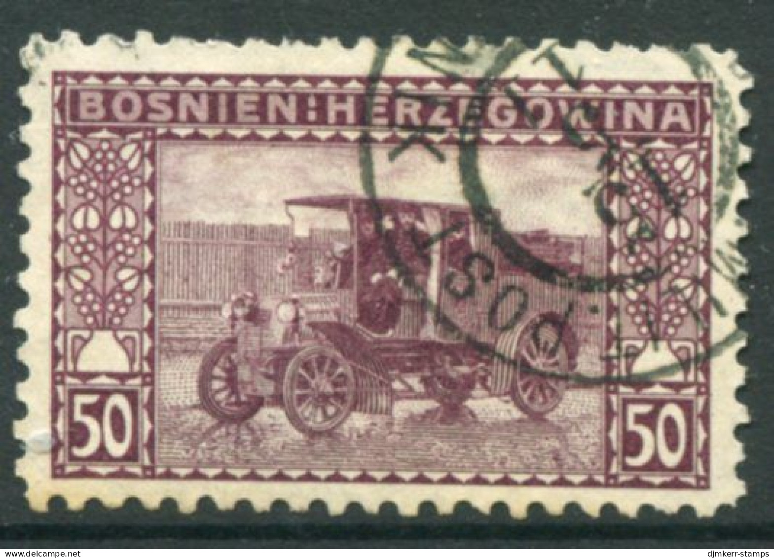 BOSNIA & HERZEGOVINA 1906 Definitive 50 H. Perforated 9¼ Used..  Michel 41C, SG 198B - Bosnie-Herzegovine