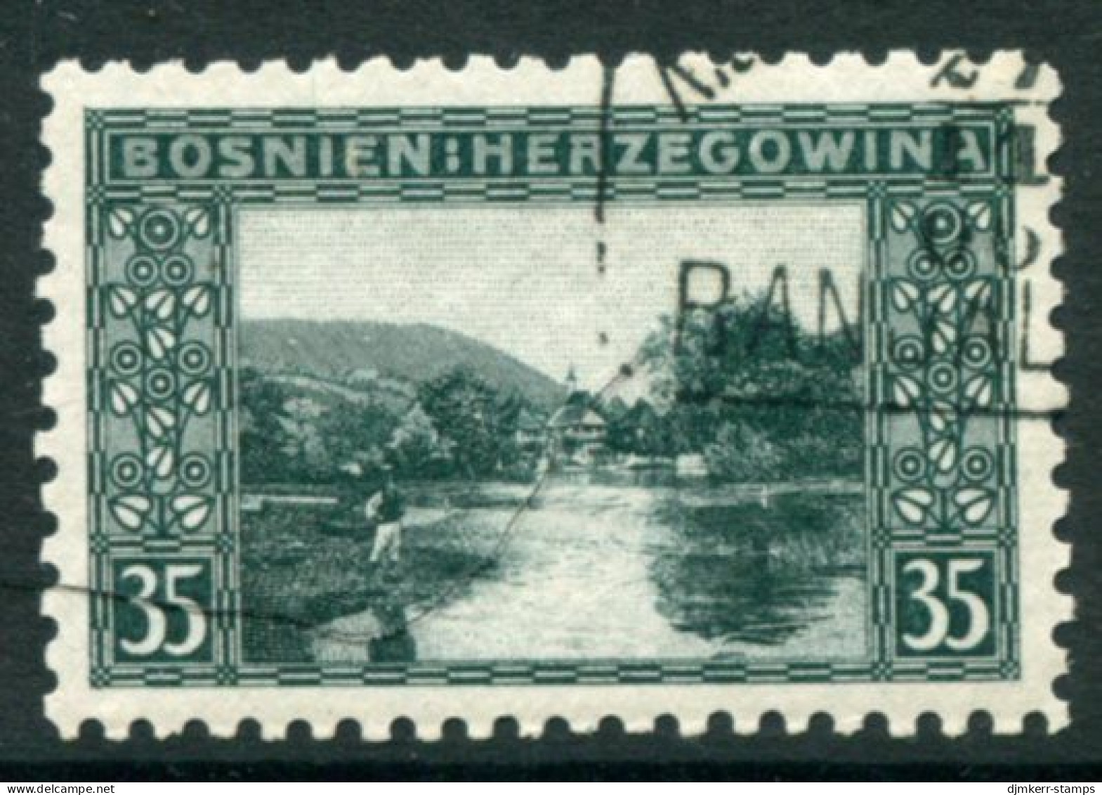 BOSNIA & HERZEGOVINA 1906 Definitive 35 H. Perforated 9¼ Used..  Michel 38C, SG 195B - Bosnien-Herzegowina