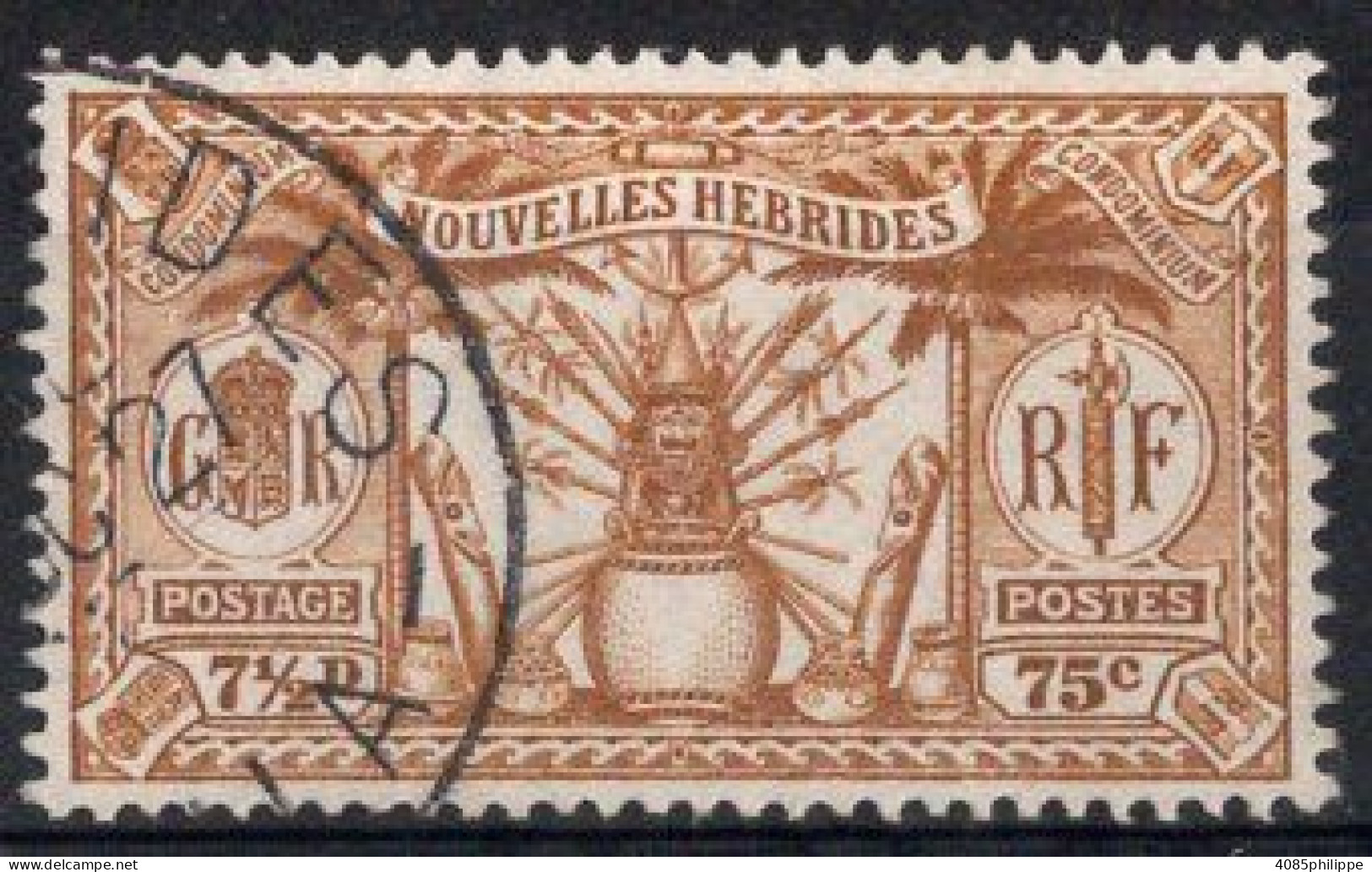 Nouvelles HEBRIDES Timbre-poste N°87 TB  Cote : 2.75€ - Used Stamps