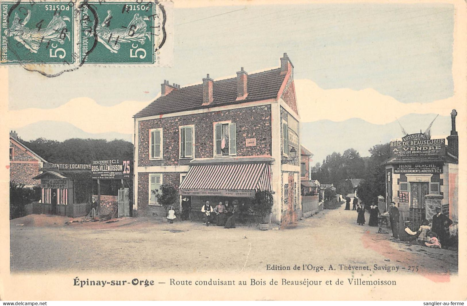 CPA 91 EPINAY SUR ORGE / ROUTE CONDUISANT AU BOIS DE BEAUSEJOUR ET DE VILLEMOISSON - Epinay-sur-Orge