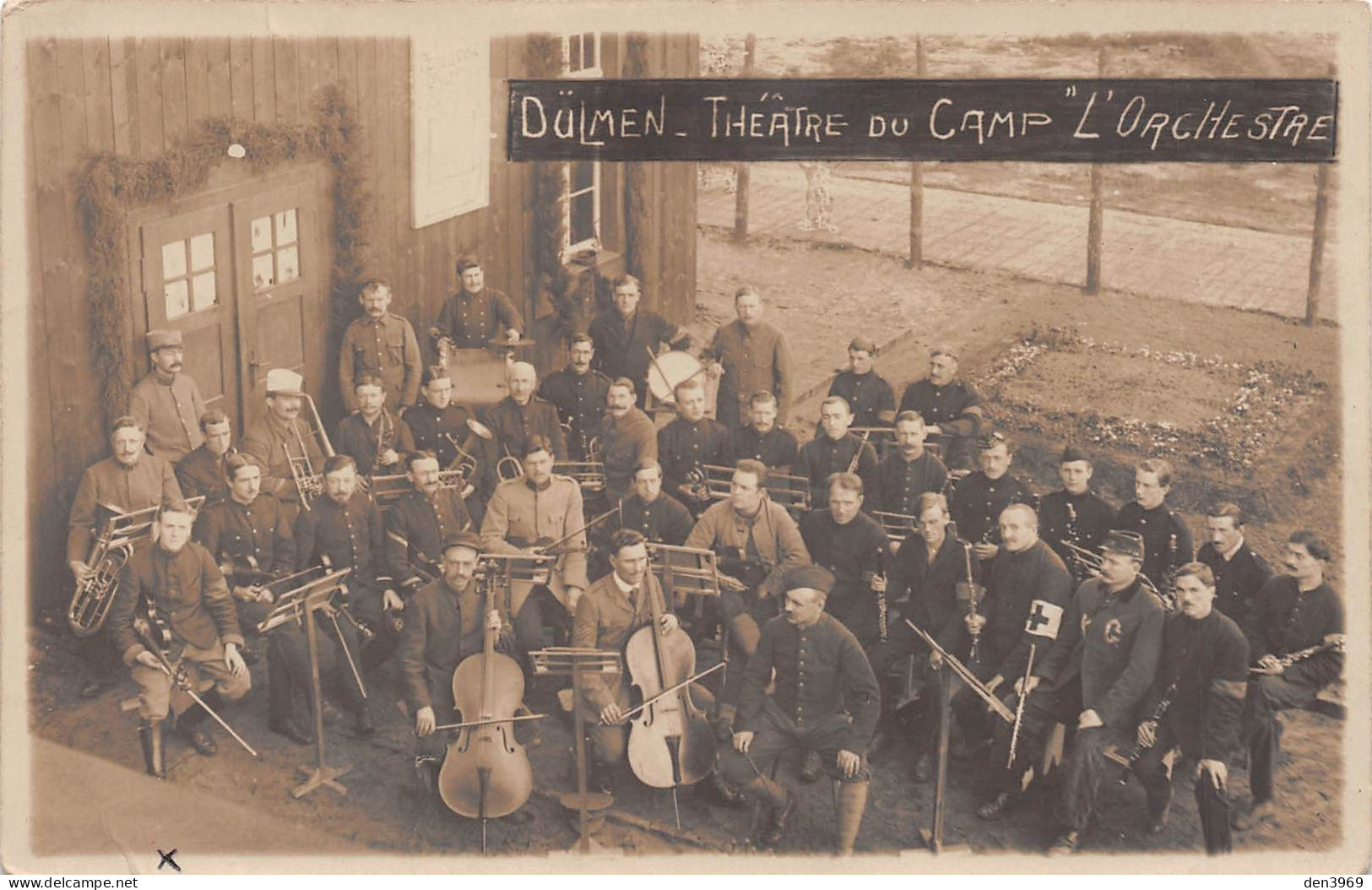 Allemagne - DÜLMEN - Théâtre Du Camp De Prisonniers - L'Orchestre - Guerre 1914-18 - Carte-Photo - Dülmen