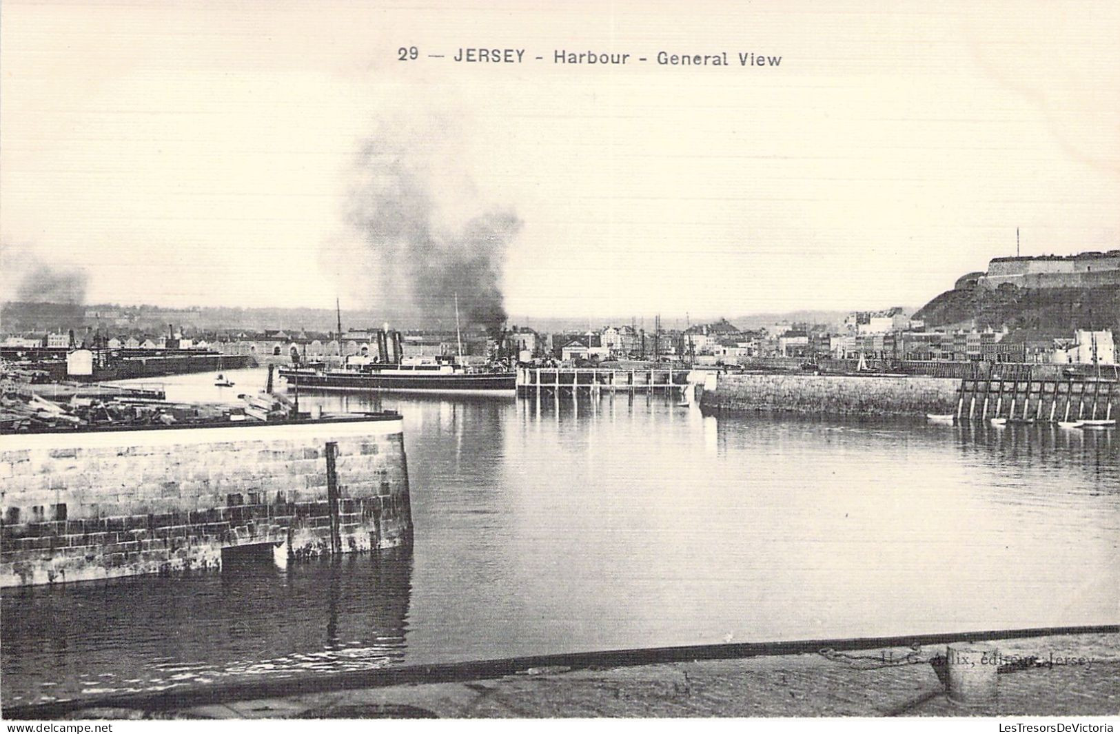 Royaume Uni - JERSEY - Harbour - General View - Carte Postale Ancienne - Andere & Zonder Classificatie