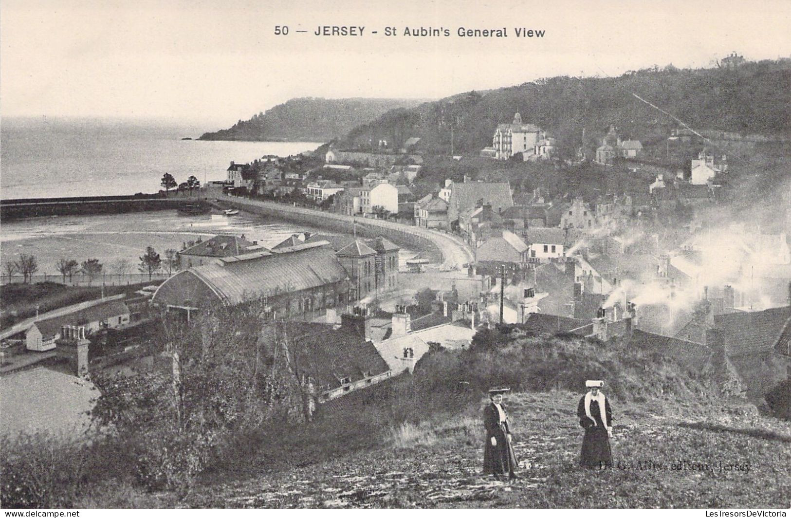 Royaume Uni - JERSEY - St Aubin's - General View - Carte Postale Ancienne - Andere & Zonder Classificatie