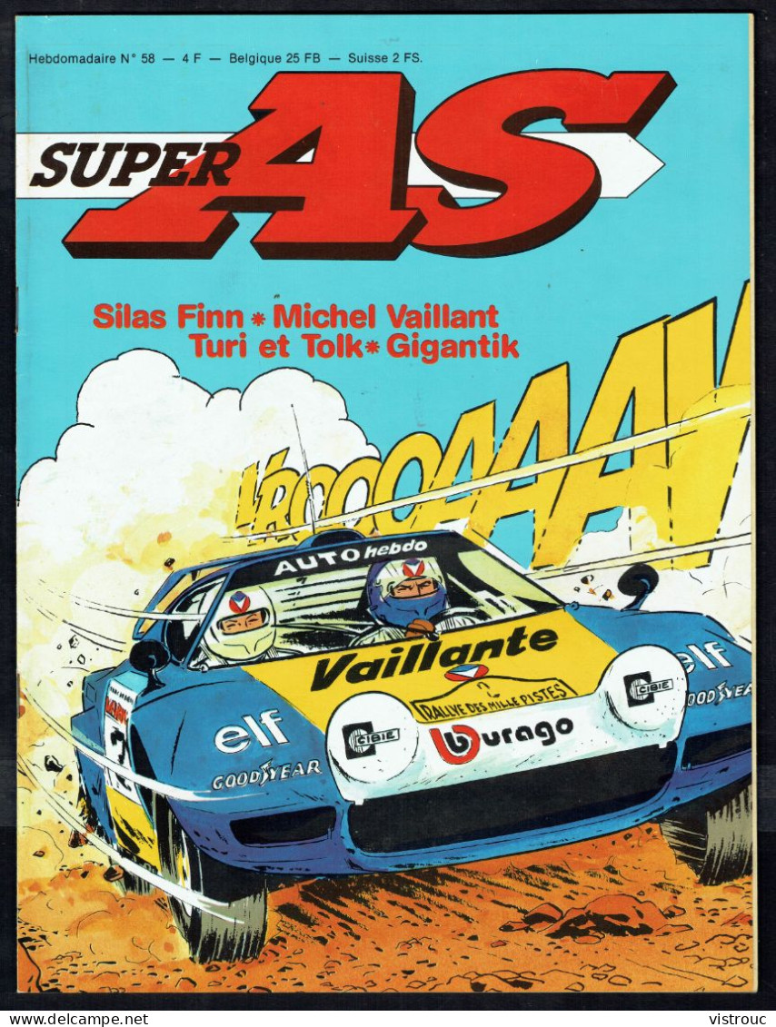 SUPER AS N° 58 - Année 1979 - Couverture "MICHEL VAILLANT" De Jean GRATON. - Super As