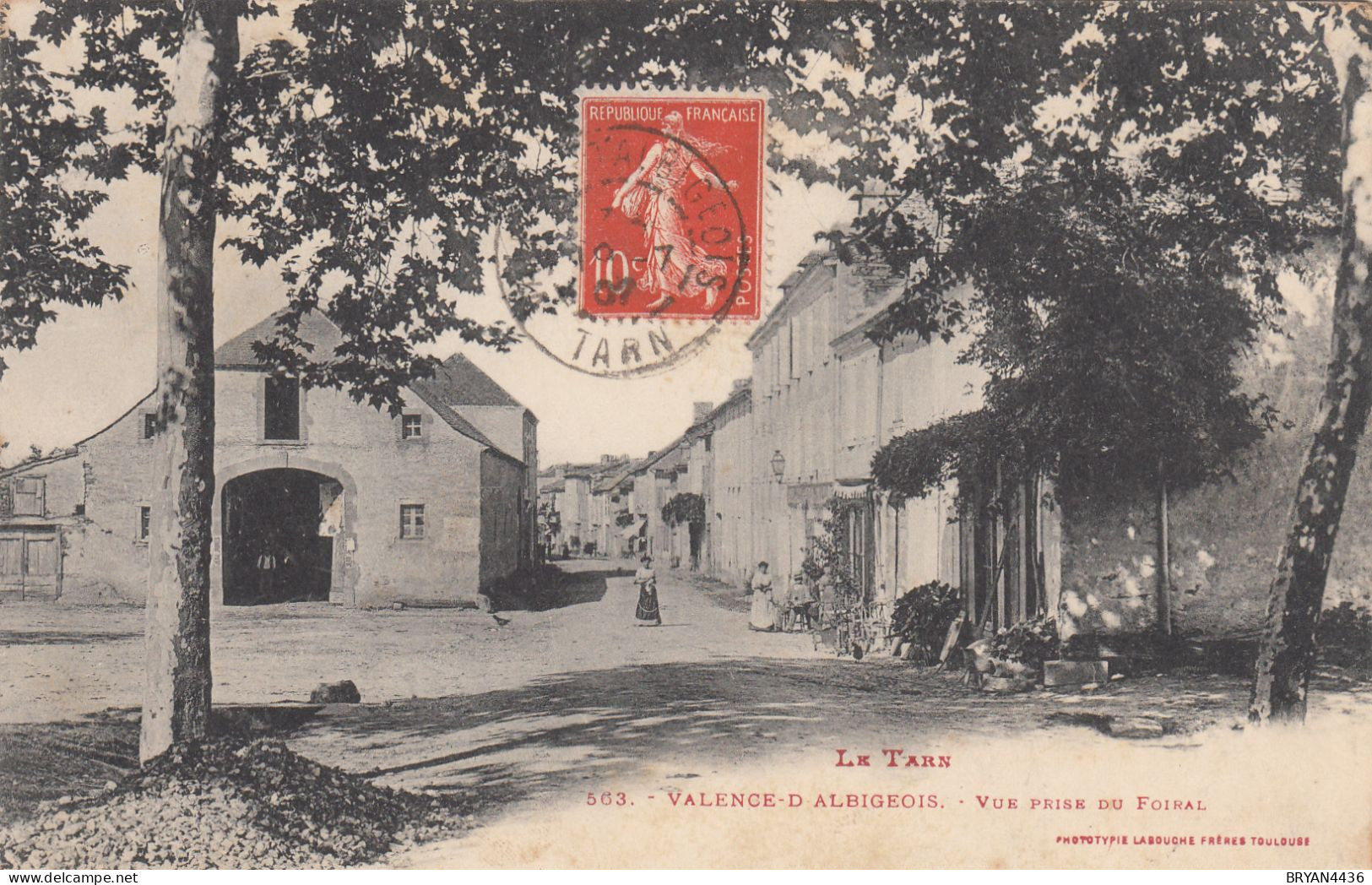 81 - VALENCE D'ALBIGEOIS - VUE PRISE DU FOIRAL - VOIR 2 SCANS - Valence D'Albigeois