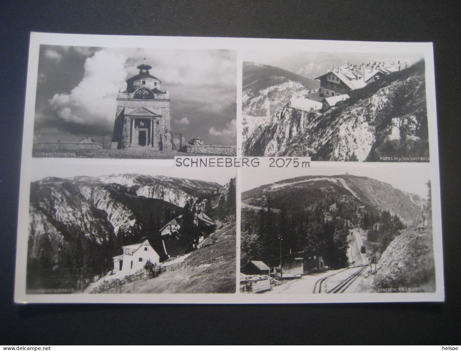 Österreich- Schneeberg 4-Bildkarte Mit Elisabethkirche - Schneeberggebiet