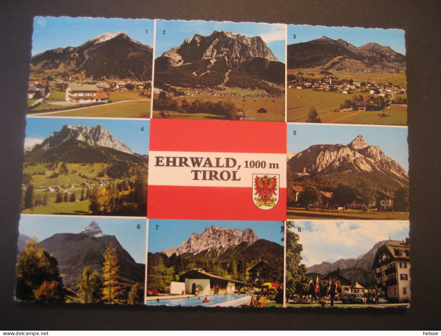 Österreich- Ehrwald 8-Bildkarte, Verlag: Somweber - Ehrwald