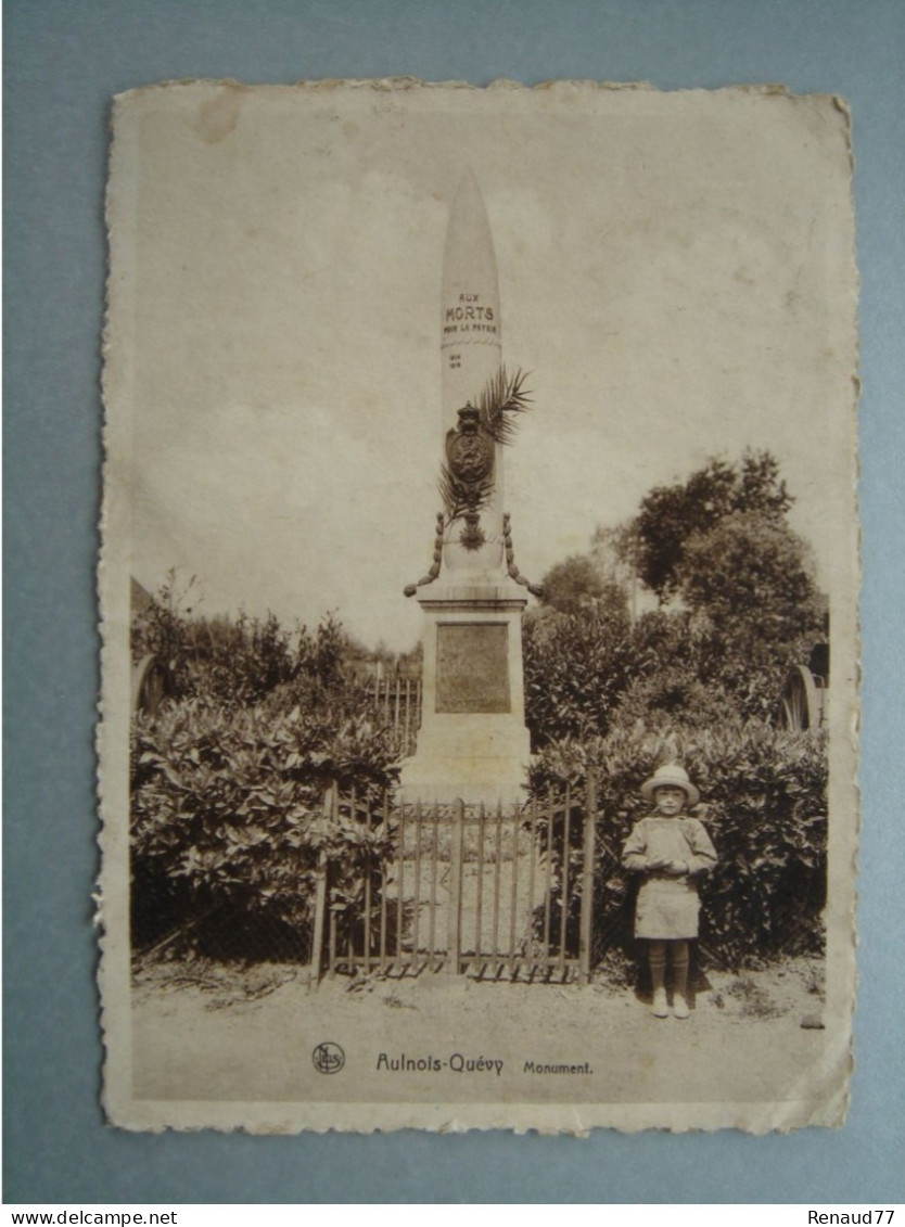 Aulnois - Quévy - Monument Aux Morts Pour La Patrie - Quévy