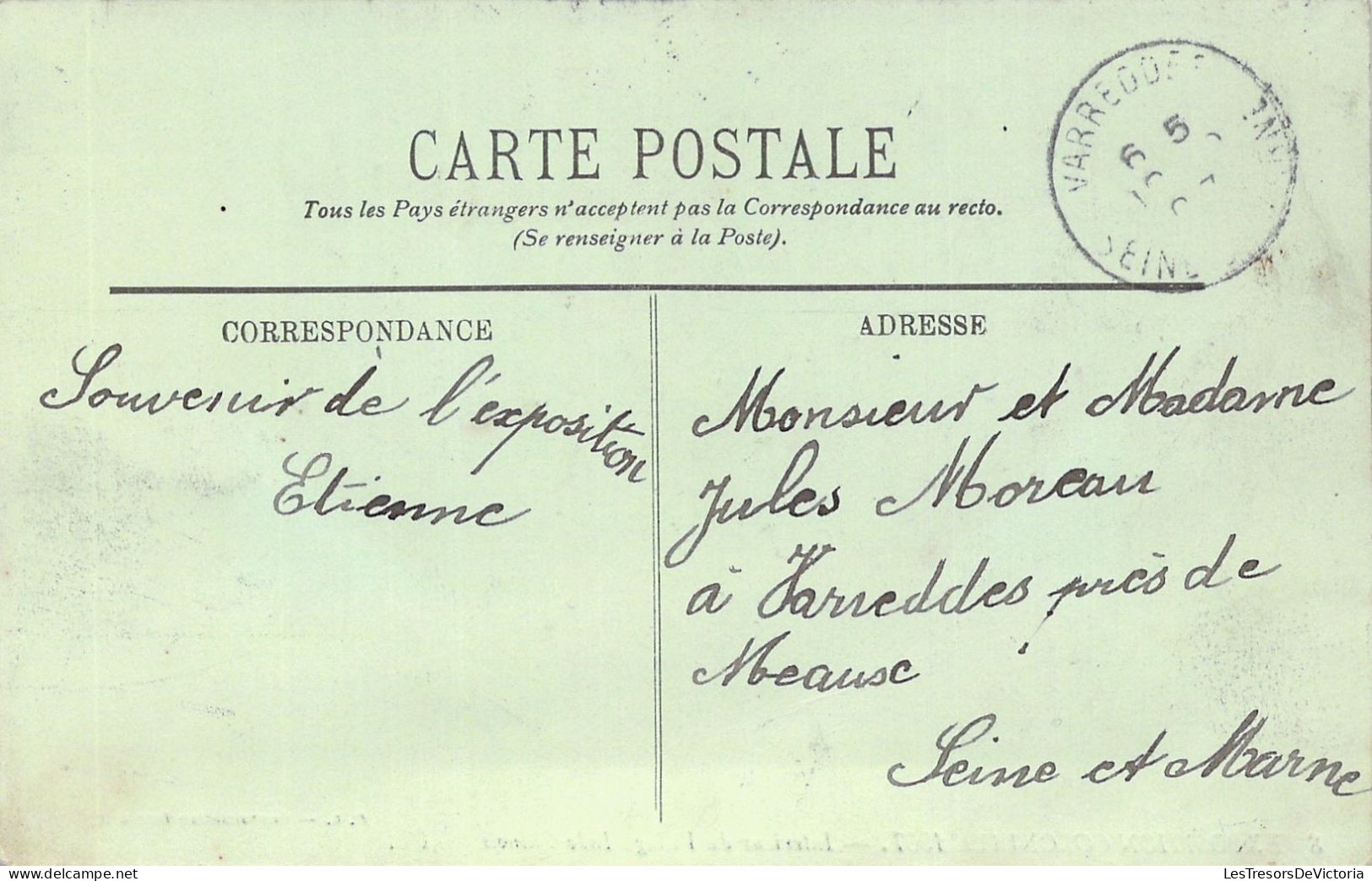 EXPOSITION COLONIALE DE 1907 - Intérieur Du Village Indo Chinois - Carte Postale Ancienne - Unclassified