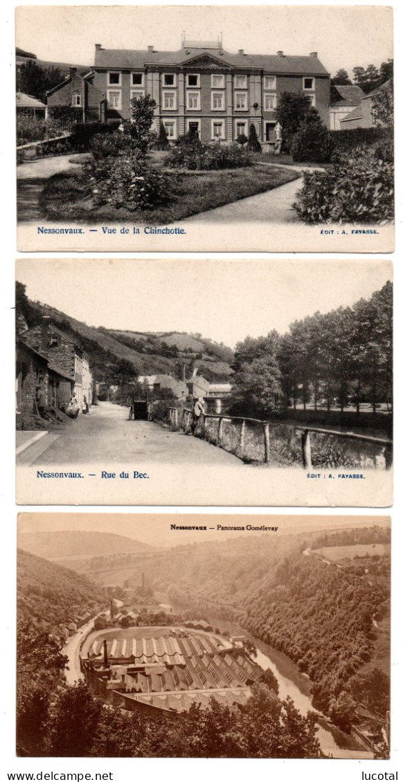 Nessonvaux - Lot De 3 Cartes Postales - Trooz