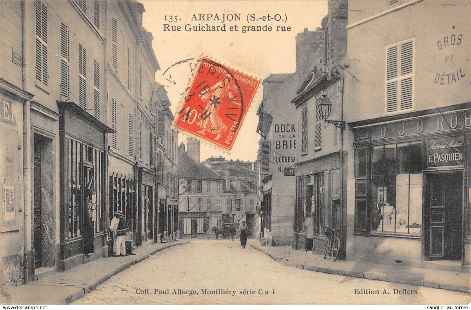 CPA 91 ARPAJON / RUE GUICHARD / GRANDE RUE - Arpajon